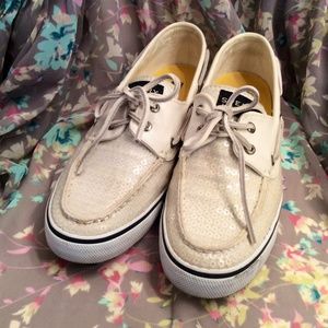 White Sequin Sperrys (Not included in sale)