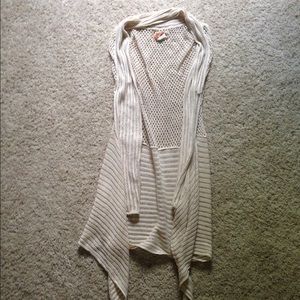 Long crochet cardigan