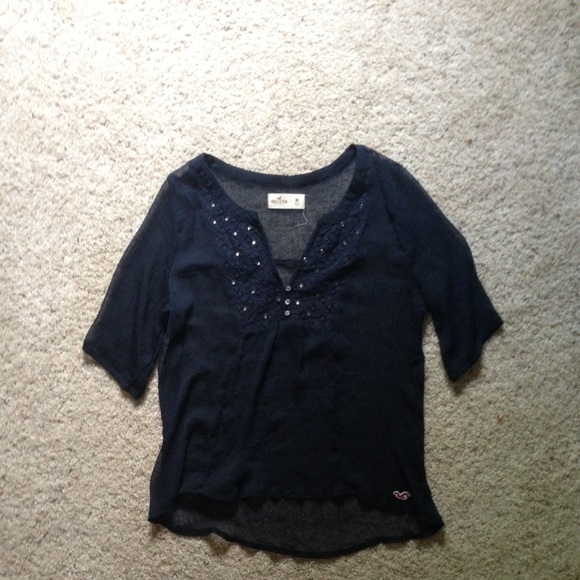 Sheer Hollister shirt