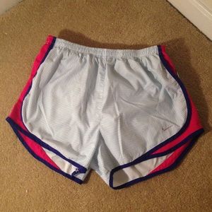 White/Pink Nike Running Shorts