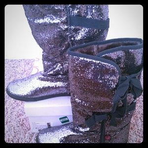 Sugar Morigami glitter boots