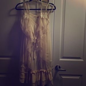 Lacy Cream Colored Dress