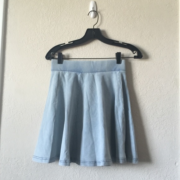topshop denim circle skirt