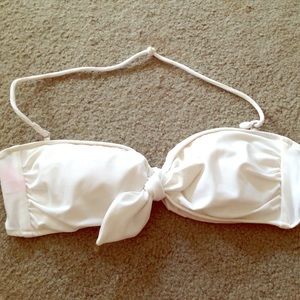 🚫SOLD🚫 White VS bandeau bikini top