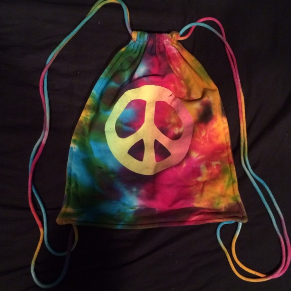 Hippie Tie Dye Drawstring Bag