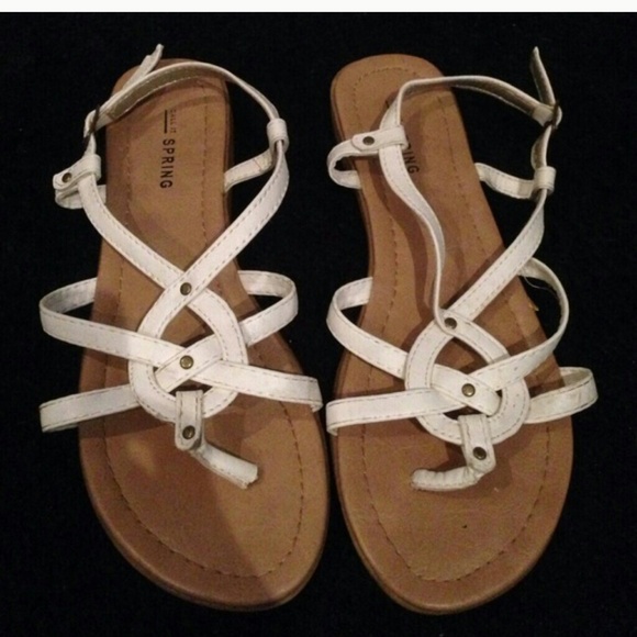 White sandals
