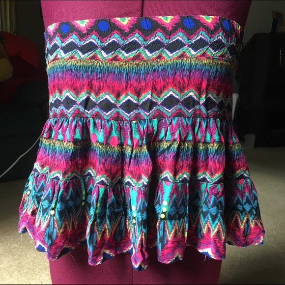 💗 Multi Colored Ruffle Skirt - Picture 3 of 16