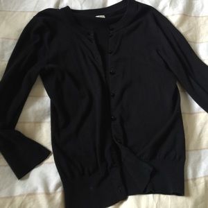 Black cotton cardigan