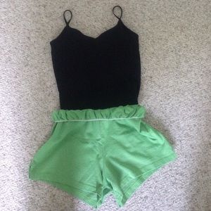 Lime green soffee shorts!!