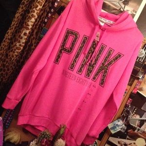 VS PINK NWT HTF Leopard Hoodie 🎀💖