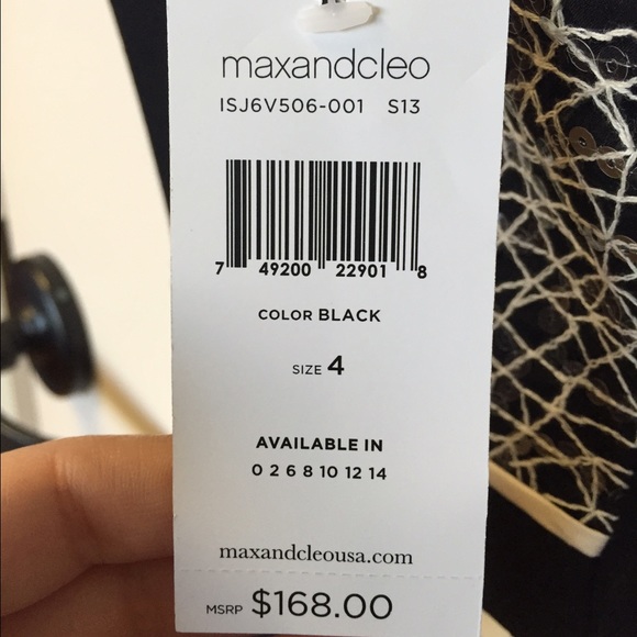 Max and Cleo Hailey Black Strapless Dress - Picture 4 of 4