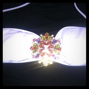 vs victorias secret rhinestone bandeau swim suit