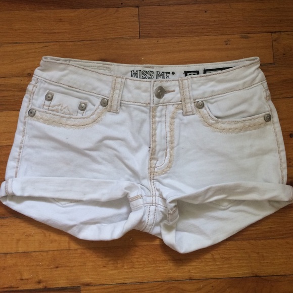 Miss me white shorts