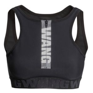 Alexander Wang x H&M Logo Zip sports bra NWT