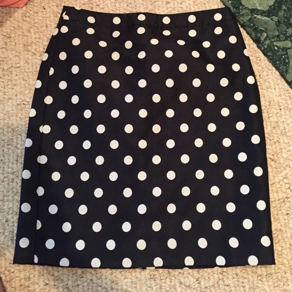 Polka dot pencil skirt