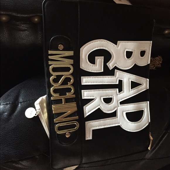 moschino look alike  clutch  bad girl