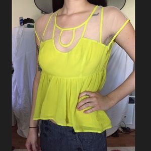 Bebe invisible cutout top