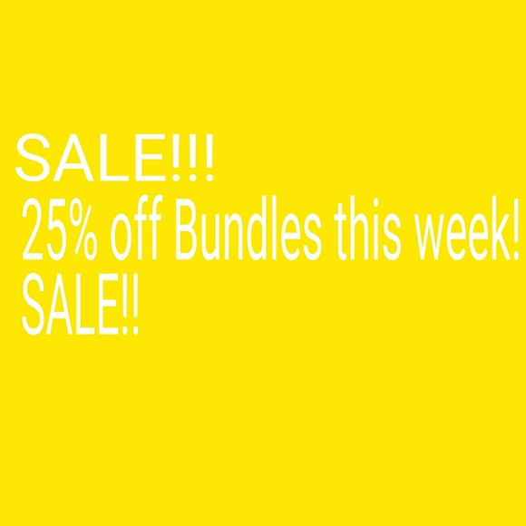 Bundle  Sale! 25% off  this week only!