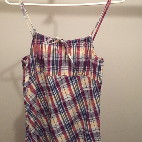 Cotton plaid dress