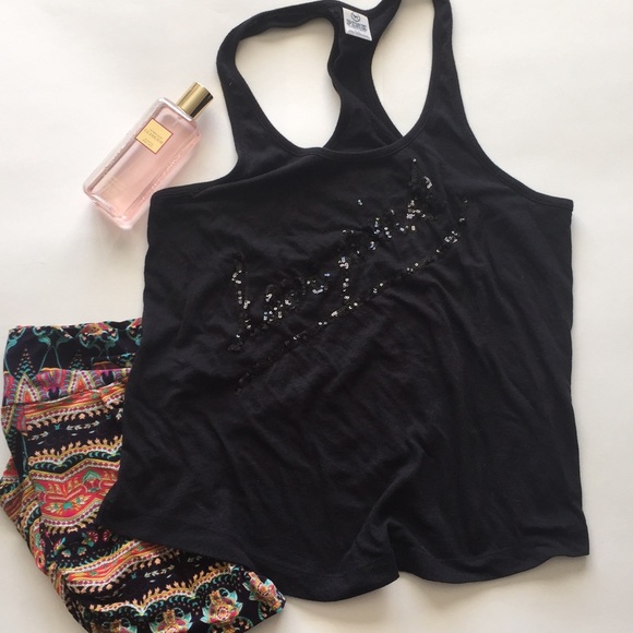 PINK Victoria's Secret Tops - ✨SOLD IN BUNDLE✨Love Pink black tank