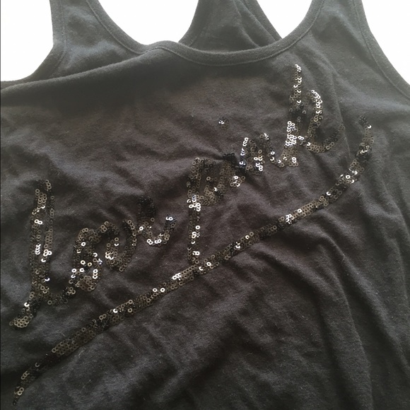 ✨SOLD IN BUNDLE✨Love Pink black tank - Picture 3 of 4