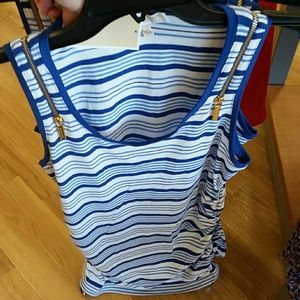 Michael Kors zippered tank sz M NWT