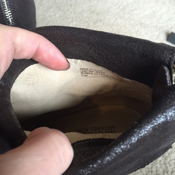 Michael Kors Metallic Brown Boots - Picture 3 of 3