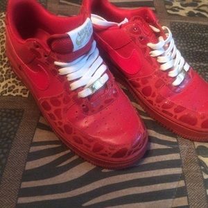 Red Air Force 1 Nikes
