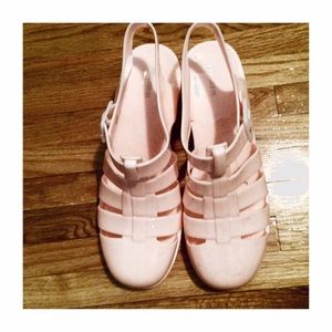 Pink Jelly Shoes