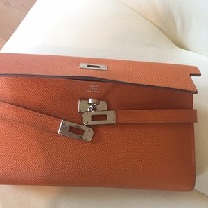 Guaranteed authentic Hermes Kelly Wallet