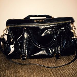 Miu Miu bow embellished tote