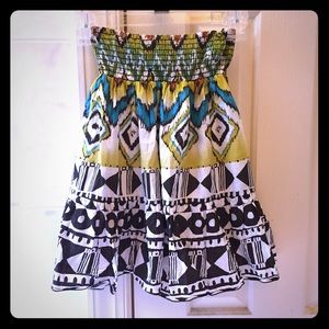 Aztec print skirt
