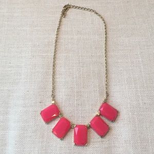 Hot pink statement necklace