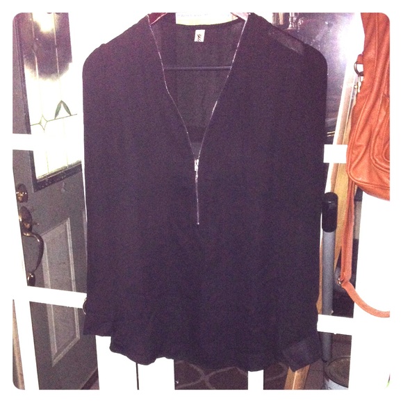 Black sheer top