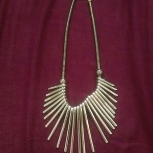 Gold tassel necklace