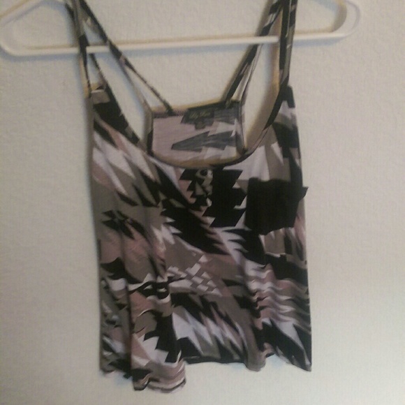 Aztec pocket tank top