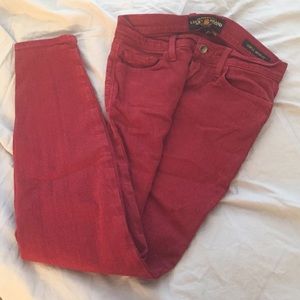 Lucky brand jeans cherry sz 27 skinny ankle