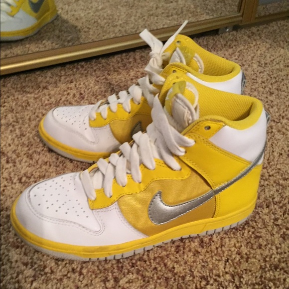 Nike Shoes - Yellow Nike High Tops