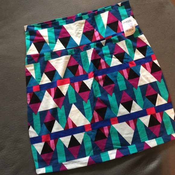 Abstract Body Con Skirt