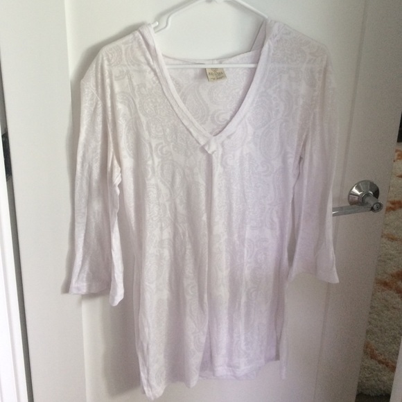 White and sheer bathing suit cover-up