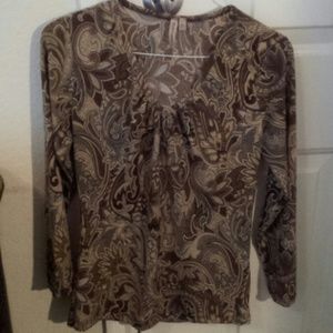 Susan Lawrence long sleeve blouse- S