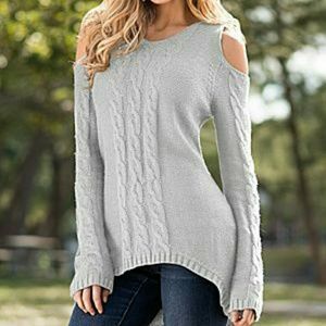 Off-white cold shoulder sweater