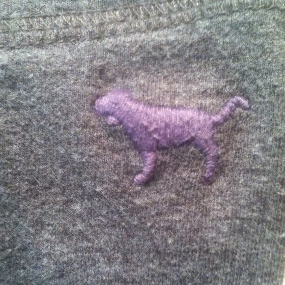 PINK by VS. dark heather grey leggings.