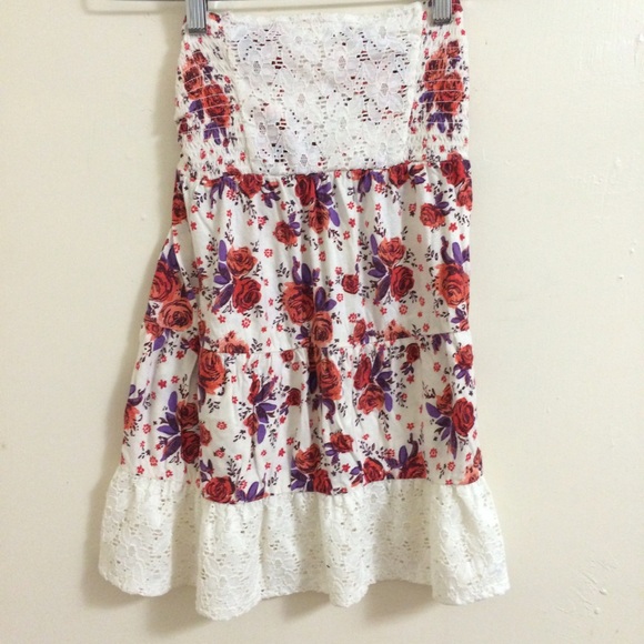 Floral tube top