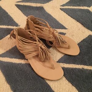 Dolce Vita Fringe Tassel Sandals Sz 8.5