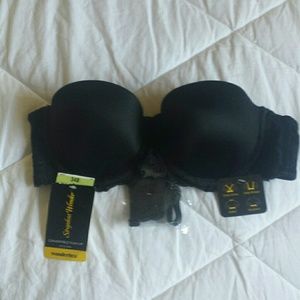 NWT Black Strapless Wonderbra