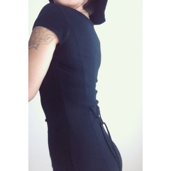 🚫SOLD IN BUNDLE🚫90's black button down dress - Picture 2 of 4
