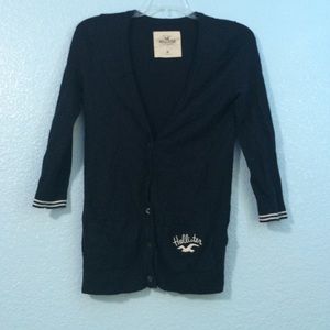 Hollister Navy Cardigan