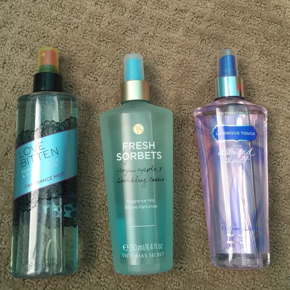 3 Victoria Secret LIMITED EDITION Body sprays