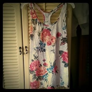 Pixel flower tank top